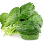 Spinach on white Spinach on white