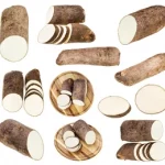 White yam ( Dioscorea rotundata ) tuber White yam ( Dioscorea rotundata ) tuber